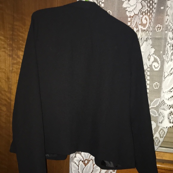 A black dress up jacket. - Picture 2 of 3